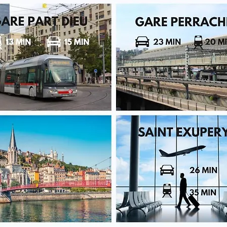 Mezzanine Proche Metro A Апартаменты Вийёрбан